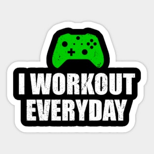 I Workout Everyday Sticker